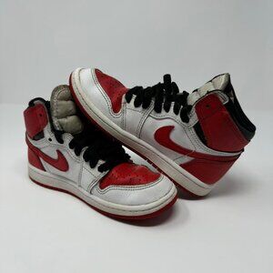Nike Air Jordan 1 GS Retro OG Heritage Chicago Red White Sneakers 13C AQ2664-161
